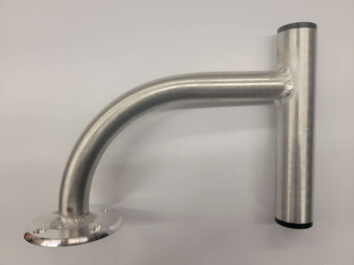 Arched Stick Anchor (Mounts) - Bare Aluminum, Single Barrel image