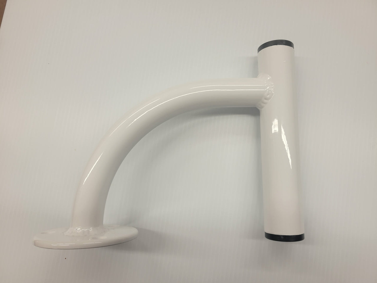 Arched Stick Anchor (Mounts) - Powder Coated White, Single Barrel image