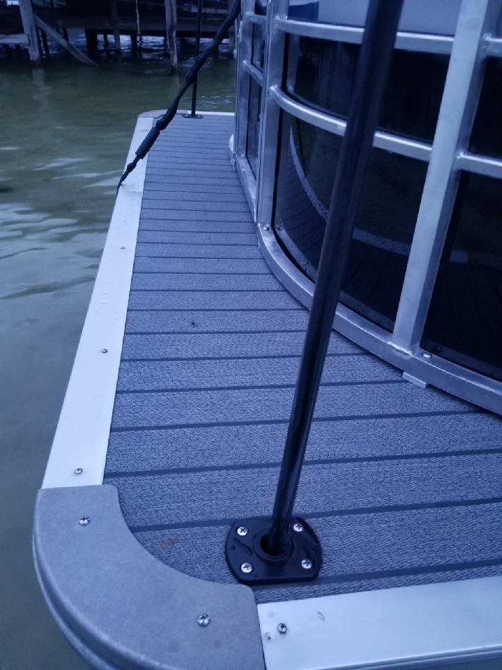 pontoon boat fishing rod holder Pontoon Flush Deck Mounts – Midnight Moon Outfitters