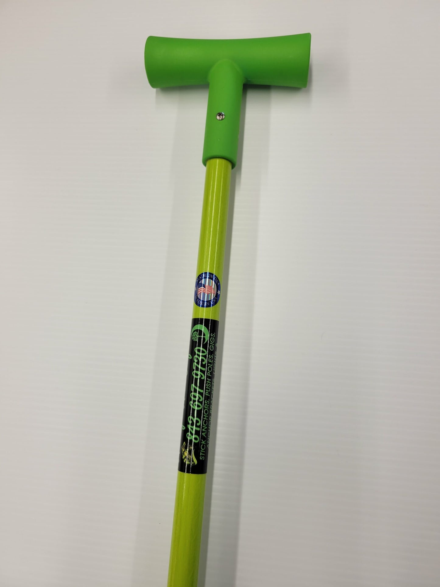 Shallow Water Stick Anchors - 8ft - Lime Green, Two Piece image