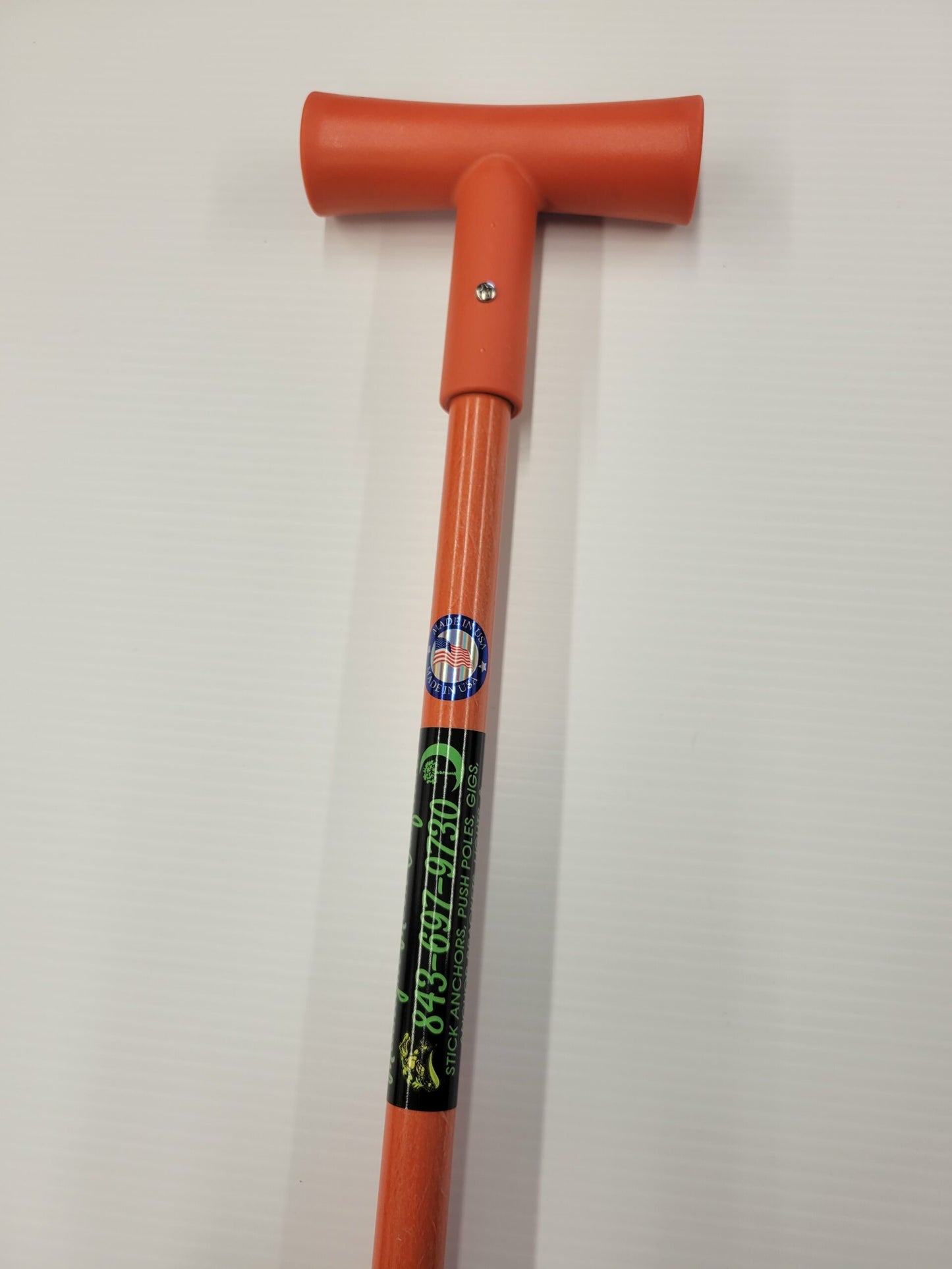Shallow Water Stick Anchors - 8ft - Orange, Two Piece image