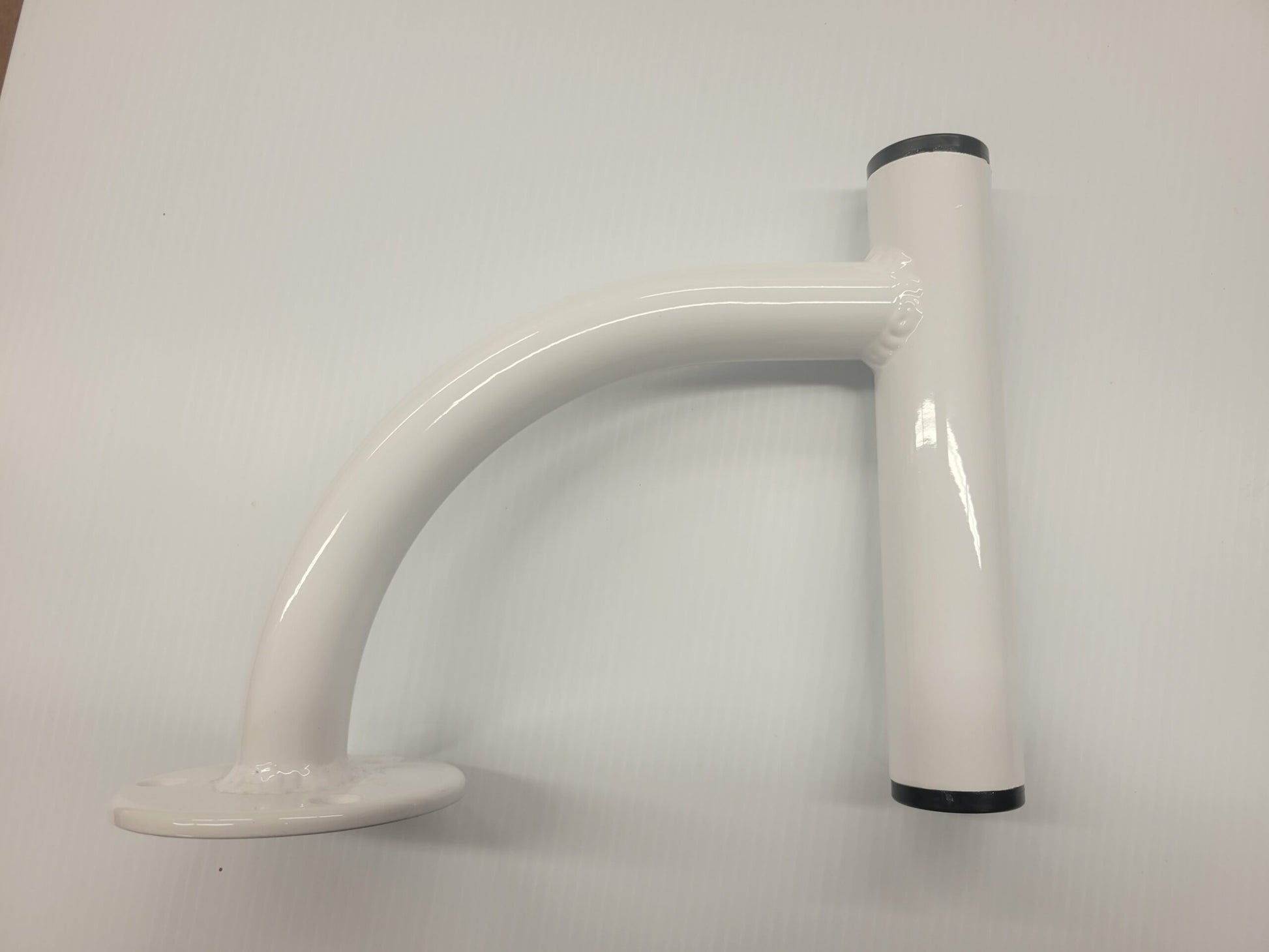 Arched Stick Anchor (Mounts) - Powder Coated White, Single Barrel image